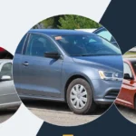Volkswagen Jetta vehicle collage showing selected model versions