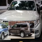 Mitsubishi Pajero vehicle collage showing selected model versions
