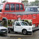 Ford Courier vehicle collage showing selected model versions