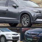 Mazda CX-9 vehicle collage showing selected model versions