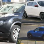 Nissan Juke vehicle collage showing selected model versions