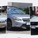 Subaru XV vehicle collage showing selected model versions