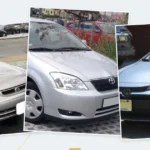 Toyota Corolla vehicle collage showing selected model versions