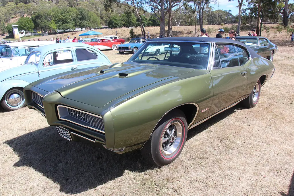 1968 Pontiac GTO with the optional hidden-headlamp treatment