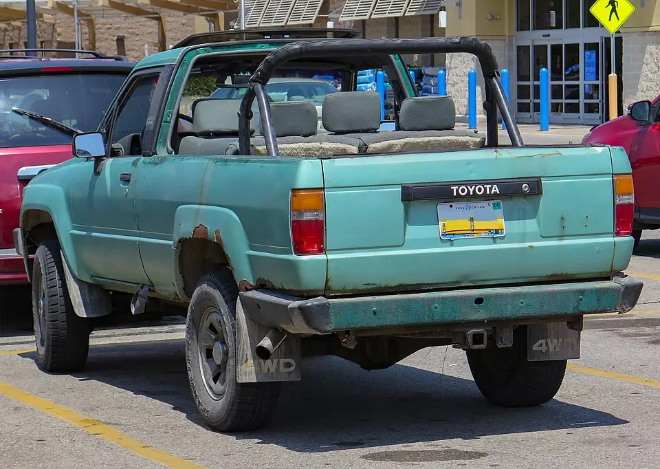 1987 Toyota 4Runner with the rear canopy removed