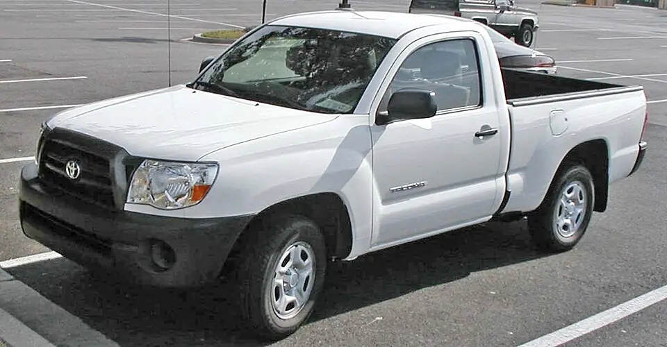 Toyota Tacoma Regular Cab with one passenger row